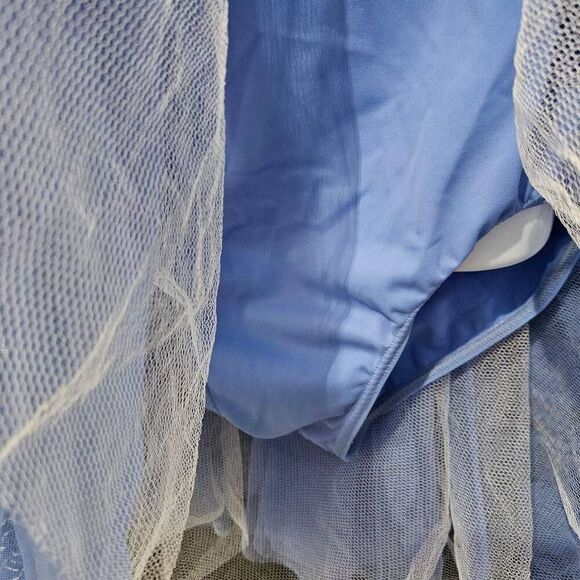 Weissman blue floral child medium pre owned EUC dance costume lyrical tap contem - Picture 4 of 9